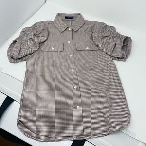 1.STATE**Houndstooth Blouse**Small